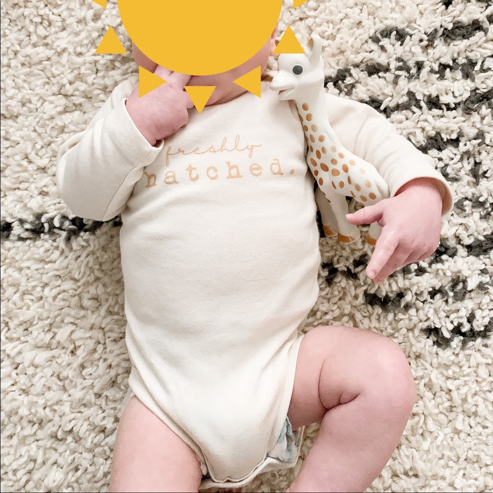 TENTH & PINE | Freshly Hatched Long Sleeve Onesie